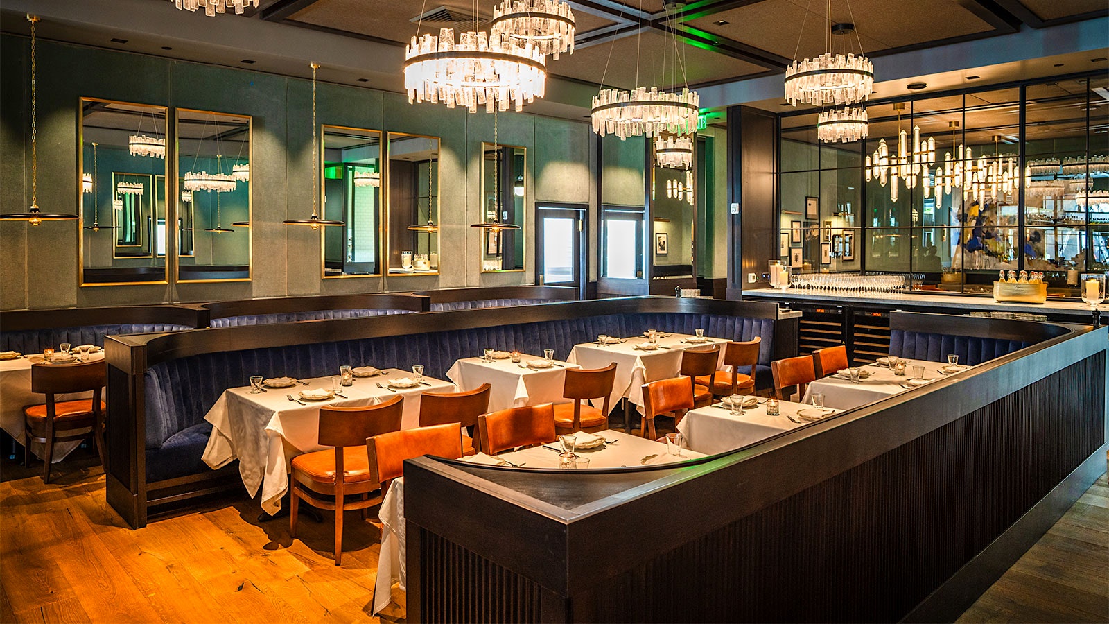 The dining room of Augustine in San Jose, Calif.